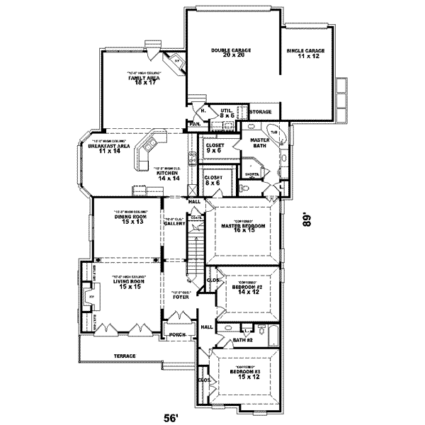 main floor house blueprint