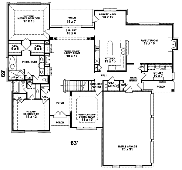 main floor house blueprint
