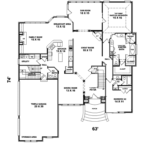main floor house blueprint