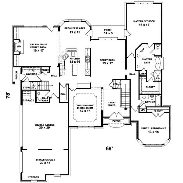 main floor house blueprint
