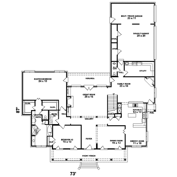 main floor house blueprint