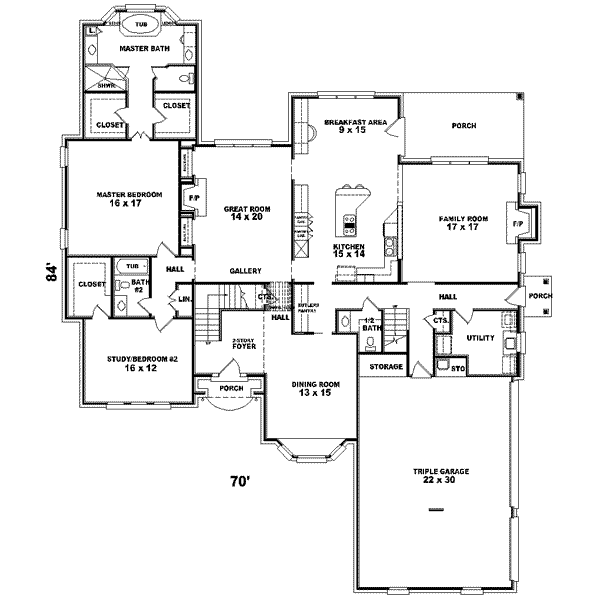 main floor house blueprint