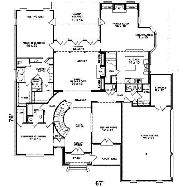 main floor house blueprint