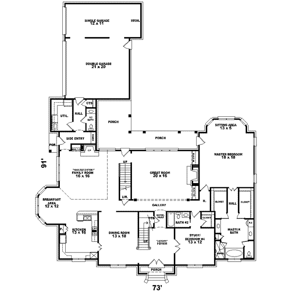 main floor house blueprint