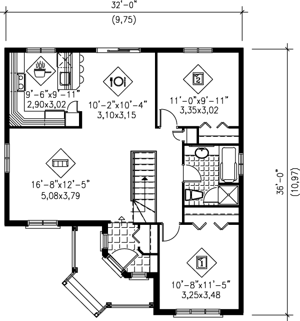 main floor house blueprint