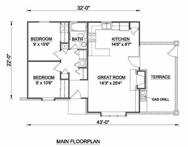 main floor house blueprint