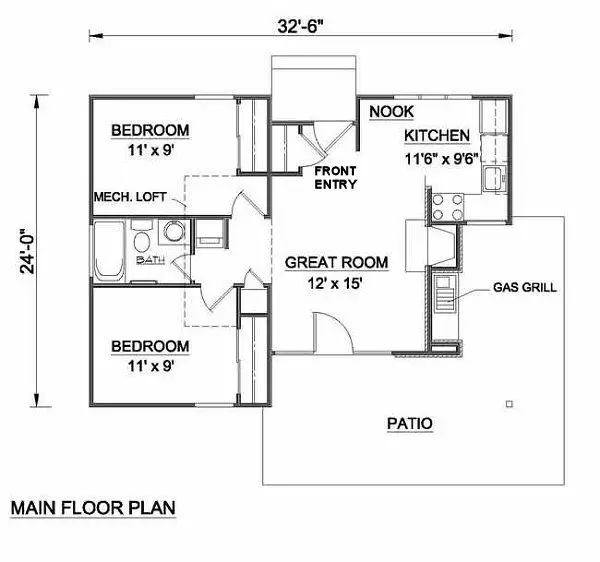 main floor house blueprint