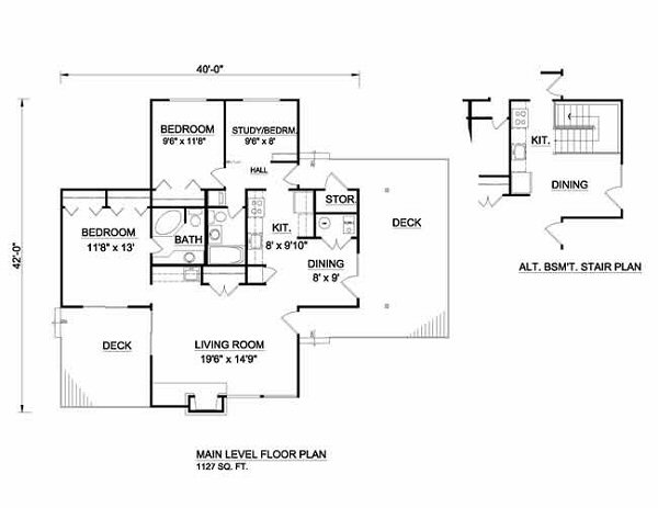 main floor house blueprint