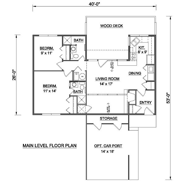 main floor house blueprint