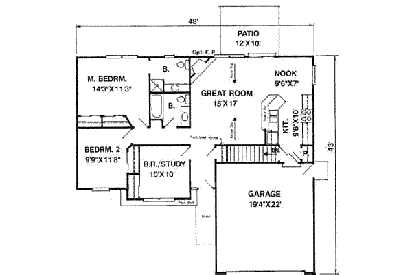 main floor house blueprint