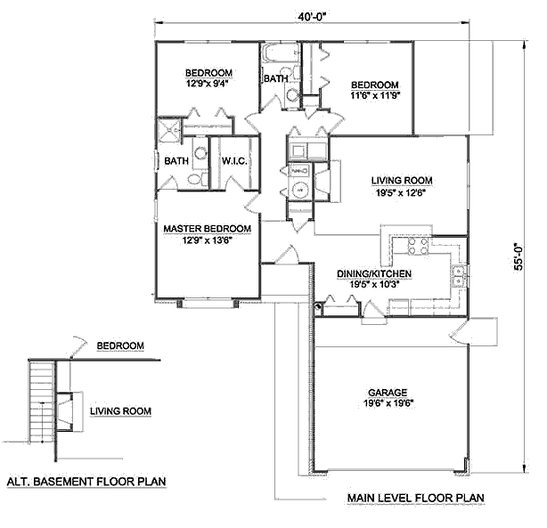 main floor house blueprint
