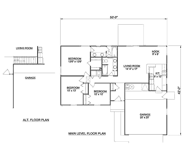 main floor house blueprint