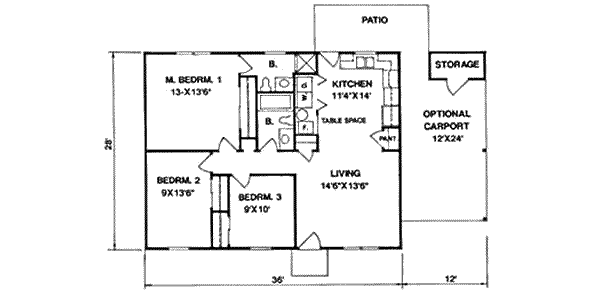main floor house blueprint