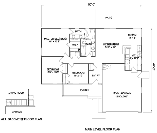 main floor house blueprint
