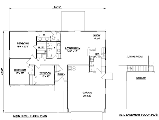 main floor house blueprint