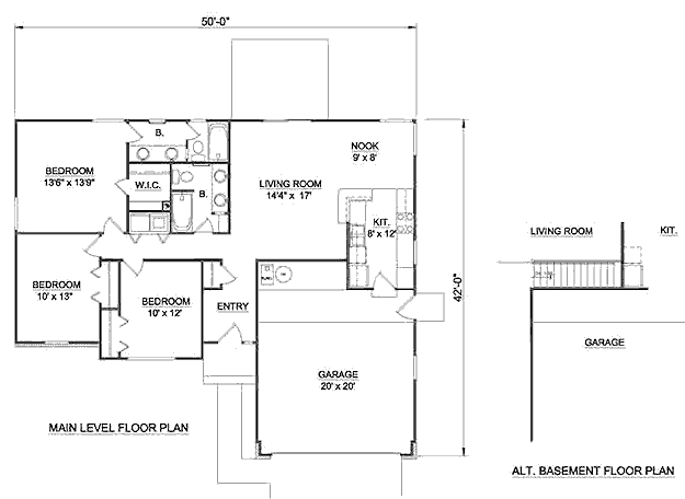 main floor house blueprint