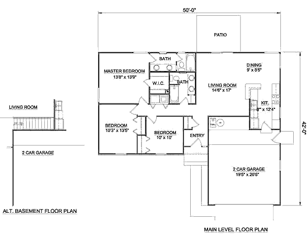 main floor house blueprint