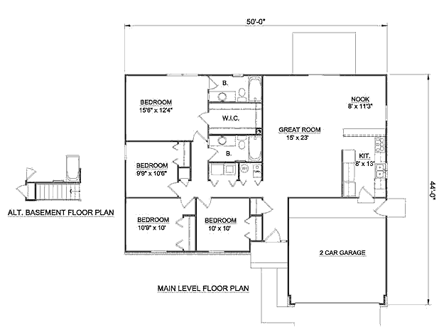 main floor house blueprint