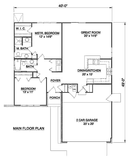 main floor house blueprint