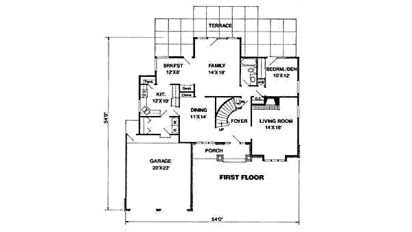 main floor house blueprint