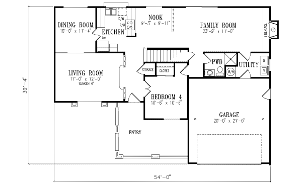 main floor house blueprint