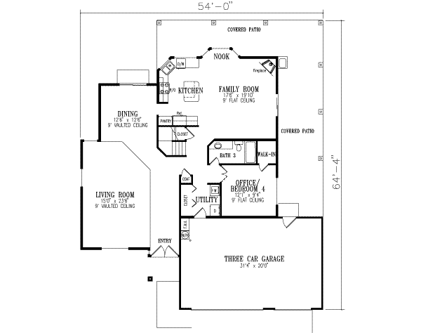 main floor house blueprint