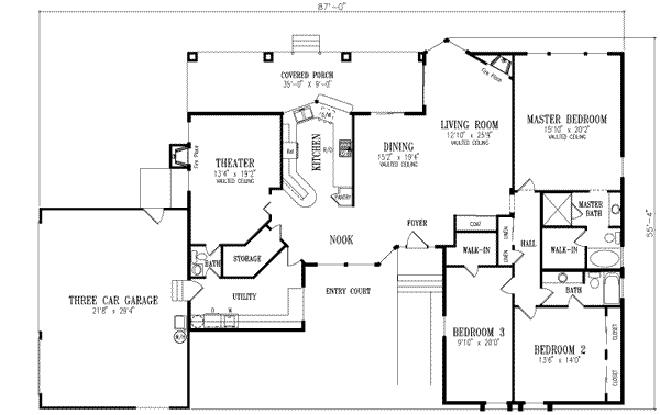 main floor house blueprint