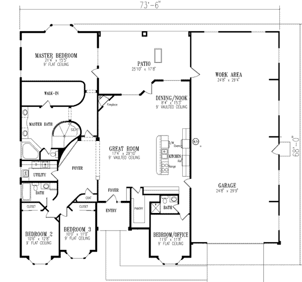 main floor house blueprint