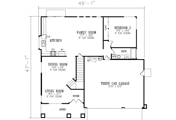 main floor house blueprint