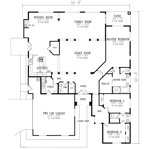main floor house blueprint