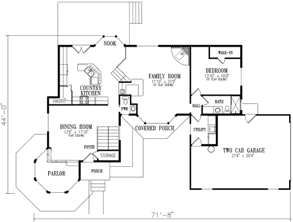 main floor house blueprint
