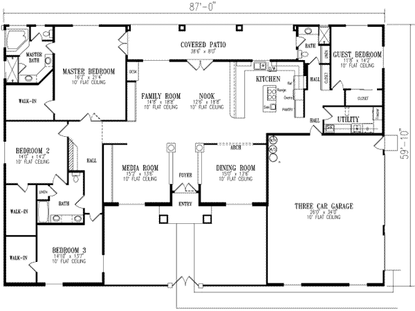 main floor house blueprint