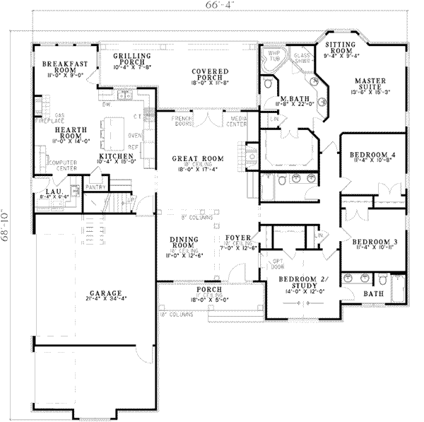 main floor house blueprint