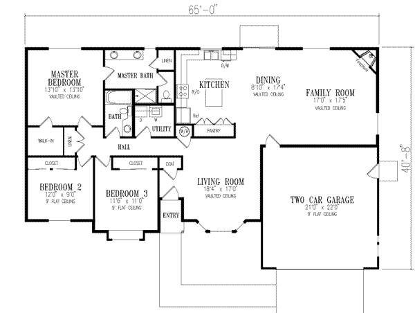 main floor house blueprint