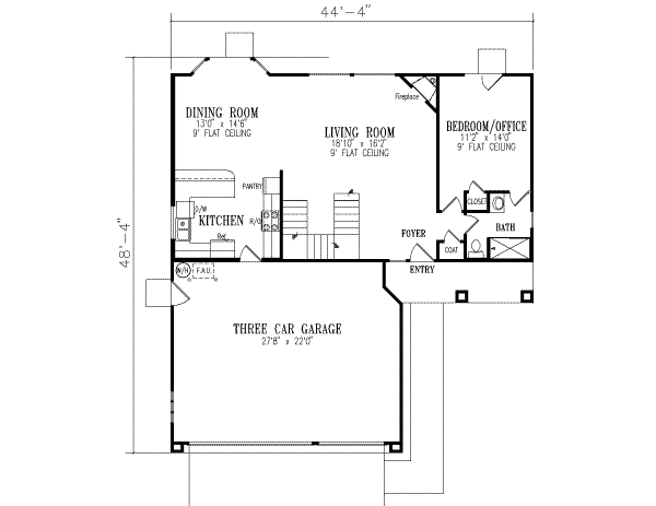 main floor house blueprint