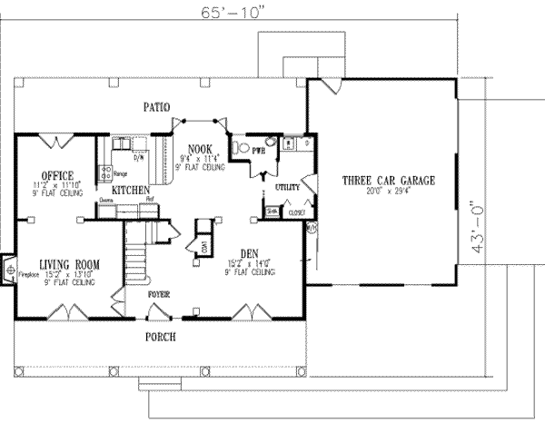 main floor house blueprint