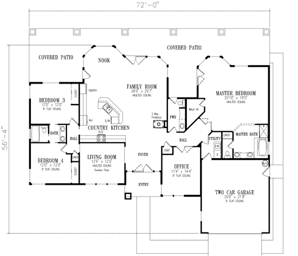 main floor house blueprint