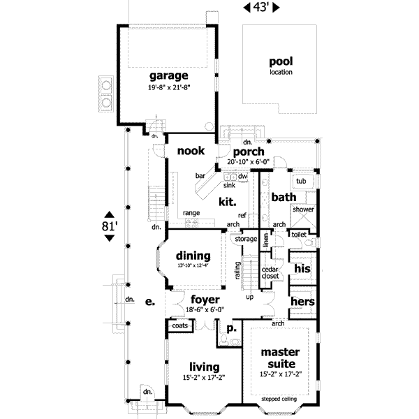 main floor house blueprint