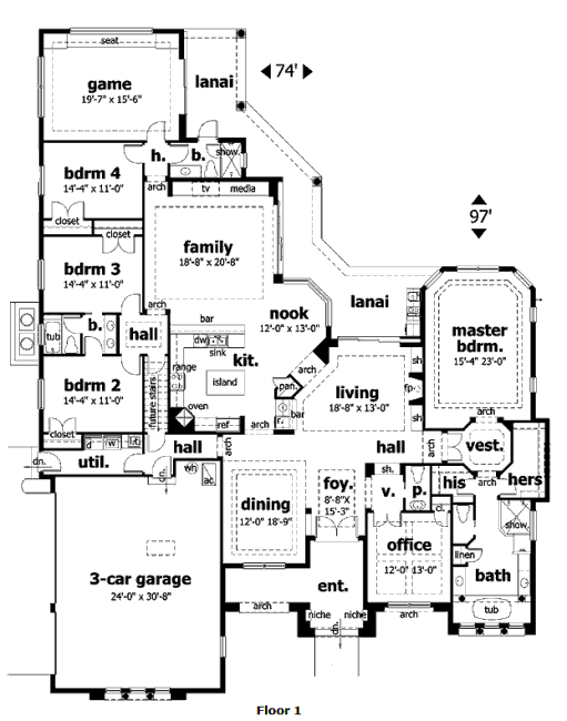 main floor house blueprint