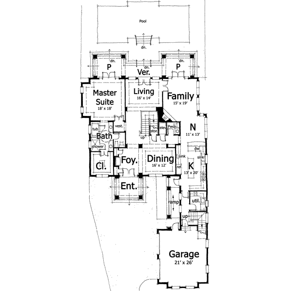 main floor house blueprint