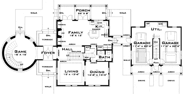 main floor house blueprint