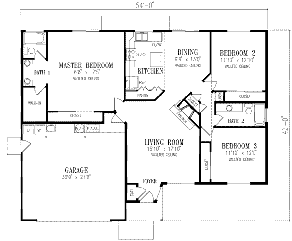 main floor house blueprint