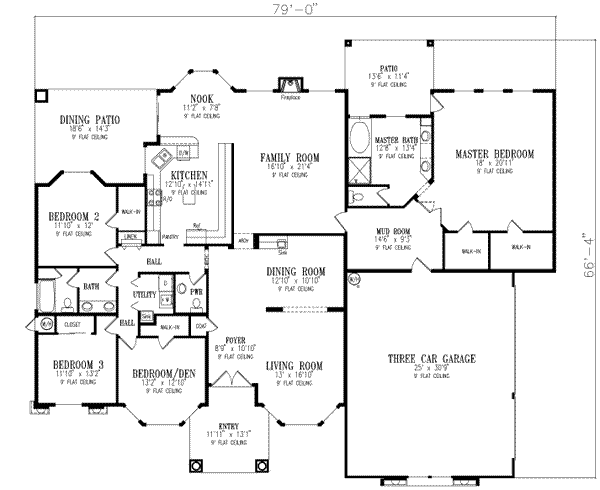 main floor house blueprint