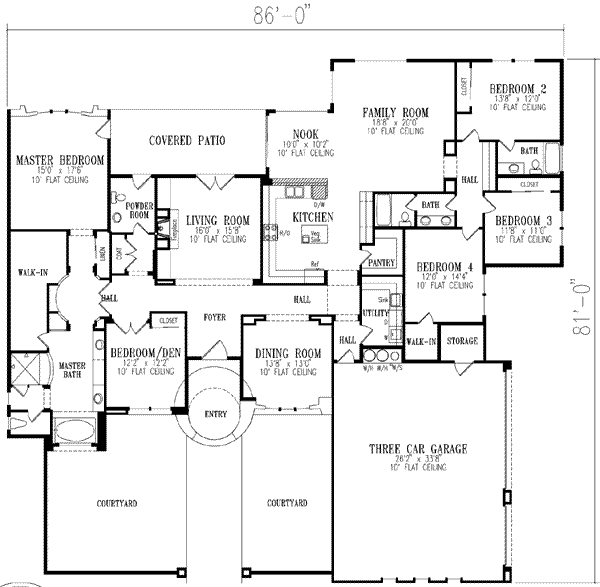 main floor house blueprint