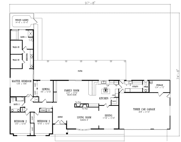 main floor house blueprint