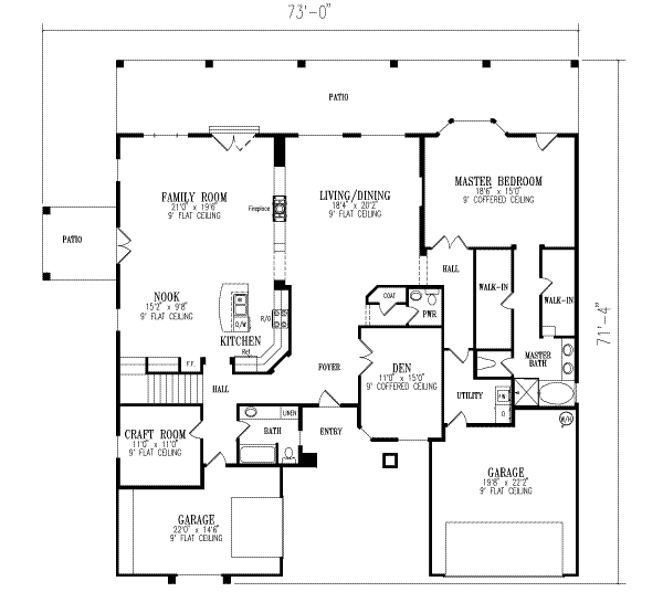 main floor house blueprint