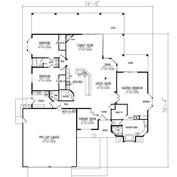 main floor house blueprint
