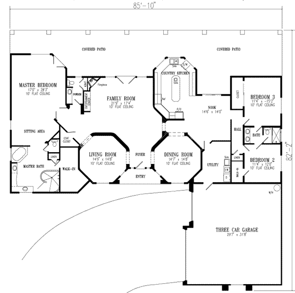 main floor house blueprint