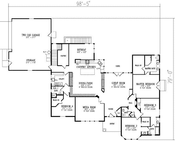 main floor house blueprint