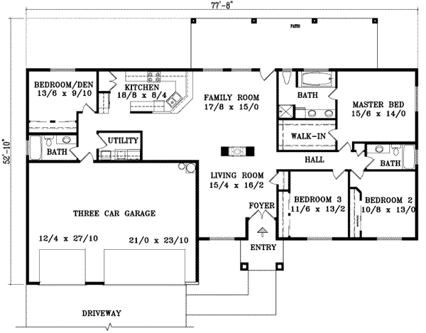 main floor house blueprint